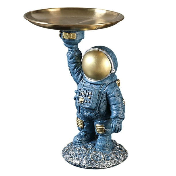 Home Decor Statue Figurines For Living Room Sculptures Modern Resin Decorative Cute Statues With Storage Tray Office Art Decoration Blue Com - Home Decor Figurines Sculptures