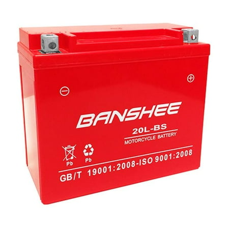 Banshee Light - Banshee 20L-BS-Banshee-013 12V 18Ah New Replacement Motorcycle Battery for Buell X1 Lighting - 4 Years Warranty