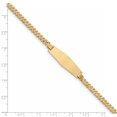 thumbnail image 3 of 14k Flat Curb Link Soft Diamond Shape ID Bracelet (Weight: 5.38 Grams, Length: 7 Inches), 3 of 3
