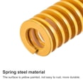 thumbnail image 4 of Unique Bargains Meurent Ressort, 12mm OD 25mm Long 2 Pack Estampage Charge Légère Compression Jaune, 4 of 5