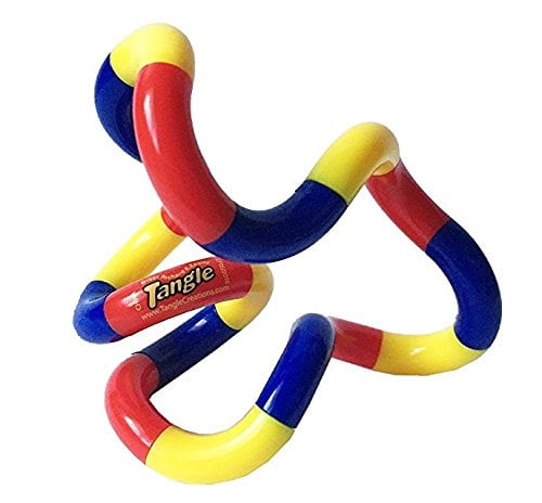 Pack of 2 Tangle Jr Classic White Fidget Item ADHD Toy Stress Reliever. 