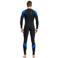 thumbnail image 6 of Yucurem Men's One-Piece Wetsuits - Breathable Diving Surfing Clothes - Sunscreen Surfing Swimsuit (Blue M), 6 of 10