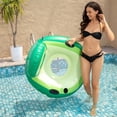thumbnail image 4 of FZC-Pool Floaties for Adults, Inflatable Pool Float Lounger Chairs with Cup Holders Headrest, Swimming Pool Rafts Water Floaties for Vacation River Beach Pool Party, 4 of 4
