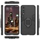 thumbnail image 4 of Funda Rígida Antichoque Huawei Negro con Anillo Metálico y Soporte para P20 Pro, 4 of 6