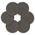 thumbnail image 2 of Haosy Set of 6 Drink Woven Coaster with Holder Heat Resistant Non-Slip Bar Coasters 4 Inches Dark Gray Leopard Print, 2 of 7