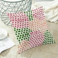 thumbnail image 4 of Hot Pink Polka Dot Pillow Covers 18x18 Inch Set of 2 Green Coral Outdoor Decor Throw Pillows for Couch Modern Boho Watercolor Aesthetic Decorative Cushion Cases for Home Sofa Bed Decorations, 4 of 6