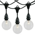 thumbnail image 3 of Novelty Lights Clear Incandescent Globe Outdoor String Lights with 25 Bulbs G50 Vintage Bulbs Suspended Black Wire 25 Feet, 3 of 10