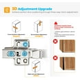 thumbnail image 7 of 25 Pairs 50 Pack European Full Overlay Soft Close Cabinet Hinges Concealed Kitchen Cabinet Hinges Heavy-Duty Frameless Adjustable for Cupboard Hardware, 7 of 7