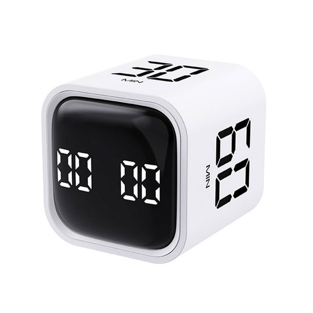 Bewildely Herramienta manual de gestión del tiempo: chip sensor de gravedad integrado de 500 mAh y alarma digital para quedarse en casa Electrodomésticos Blanco