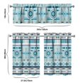thumbnail image 6 of Kitchen Curtains 36 Inch Short - 3 Panel Set, Rod Pocket Window Curtain, Boho Floral Tribal Style, 100% Polyester for Farmhouse, Kitchen, Cafe, Bedroom, Easy Wash, 6 of 6