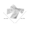 thumbnail image 6 of WEUVEB Silver Fabric Bows for Elegant Present Wrapping Wedding and Holiday Decor, 6 of 8