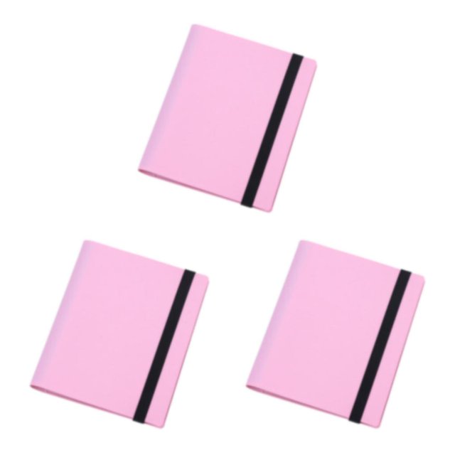 Maytalsory Multifunctional Postcard Album For Organizing Collection Photo Album Durable Construction Classic pink 3 inches 160 3Set