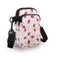 thumbnail image 3 of HELLHERO Christmas Bells Polyester Adjustable Crossbody Bag Double Deck Travel Double Zipper, 3 of 7