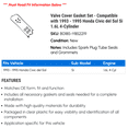 thumbnail image 2 of Valve Cover Gasket Set - Compatible with 1993 - 1995 Honda Civic del Sol Si 1.6L 4-Cylinder 1994, 2 of 2