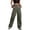 Army Green, variant on Womens High Waisted Cargo Pants Wide Leg Casual Pants Trousers with Pockets,Army Green,Women's XS-XL