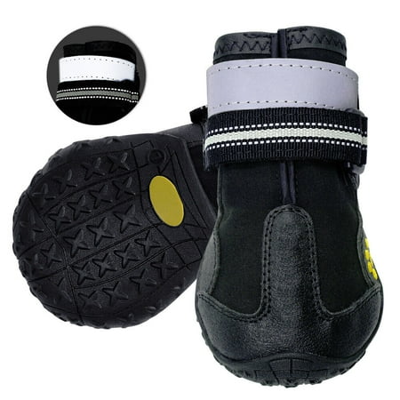 Pet Artist Waterproof Dog Shoes Large Snow Boots Paw Protector Booties Reflective Non Slip