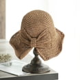 thumbnail image 5 of Sombrero de playa plegable ancho para mujer, sombrero de verano para mujer, sombrero de pajarita, 5 of 5