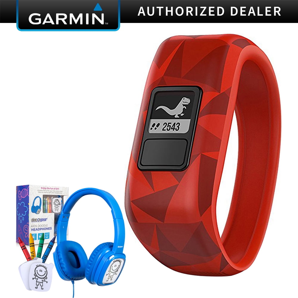 Garmin Vivofit Jr. Activity Tracker for Kids, Regular Fit Broken Lava