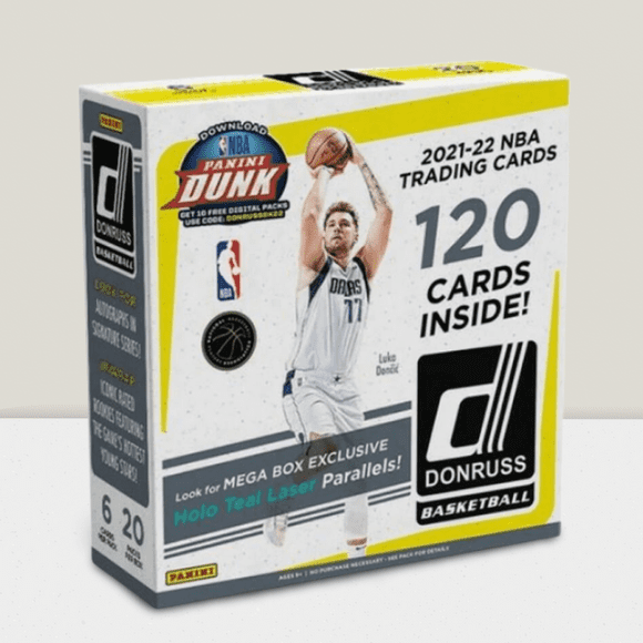 Boîte Méga Panini Donruss Basketball 2021-22 - Parallèles Laser Holo Sarcelle