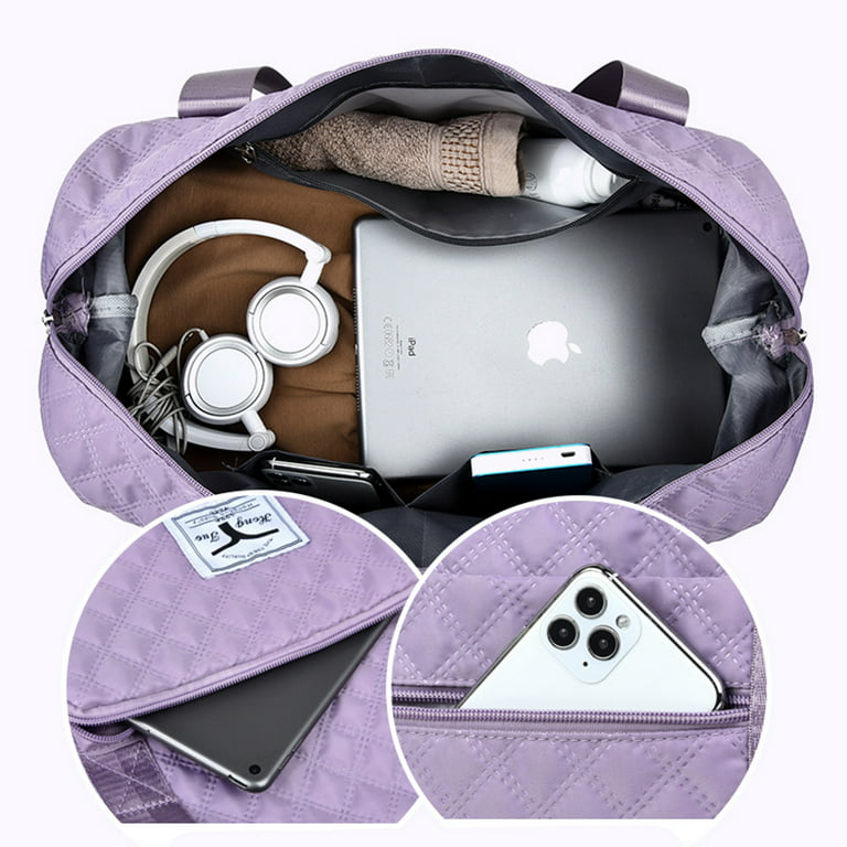 Large Capacity Bag, Foldable Storage Luggage Travel Bag(Violet) 