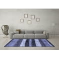 thumbnail image 3 of Ahgly Company Indoor Round Abstract Blue Modern Area Rugs, 8' Round, 3 of 4