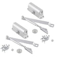 thumbnail image 1 of Ferme-porte automatique réglable et coupe-feu en argent, compatible avec les portes de 25 à 35 kg, 1 of 4