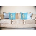 thumbnail image 2 of Betsy Drake Interiors White Rooster Script No Cord Pillow 18x18, 2 of 2