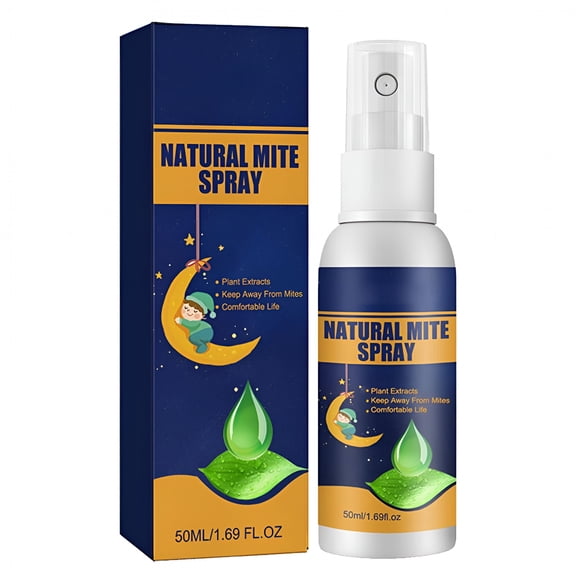 QARUN Natural Mite Killer Spray for Home Use on Beds Furniture and Carpets Safe Plant-Based Formula with Long-Lasting Protection 12Oz Bottle