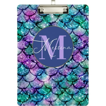 12.5\"x9\" Cute Unicorn Clipboards, Standard A4 Letter Size Nursing Clipboard Low Profile Metal Clip Decorative Clip Board Office Supplies Gold