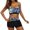 Black, variant on WIZUTIZ Plus Size Bathing Suit for Women Flowy Slimming Ruched High Waist Crop Tops with Mid Waist Briefs Adjustable Straps Floral Print Bathing Suits Sleeveless U Neck Bathing Suit 2 Piece Black