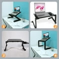 thumbnail image 2 of Laptop Desk Metal Foldable Computer Desk for Home Use 1Pcs 16.5x10.2in, 2 of 8
