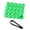 Green, variant on 20 Pcs Plastic Car Wheel Nut Lug Covers, 17mm Inner Hex Width Car Wheel Bolt Dust Cap with Removal Clip