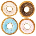 thumbnail image 1 of MPP Donut Dog Toys Plush Soft Food Fun Dessert Squeaker Tosser Assorted Colors 5", 1 of 1