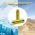 thumbnail image 4 of PKCELL AA Rechargeable Batteries, 600mAh High Capacity 1.2V NiCd Double A Battery, Pack of 12, 4 of 5