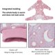thumbnail image 2 of Pijama de felpa para perro para clima frío, ropa de 4 patas elástica para perro, buen ajuste, tamaño mediano y grande, mameluco cálido y suave para mascotas de invierno (L, rosa), 2 of 3