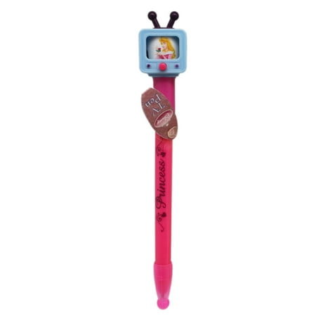 Disney Princess Hot Pink Case TV Spinner Ballpoint Pen (Black Ink)