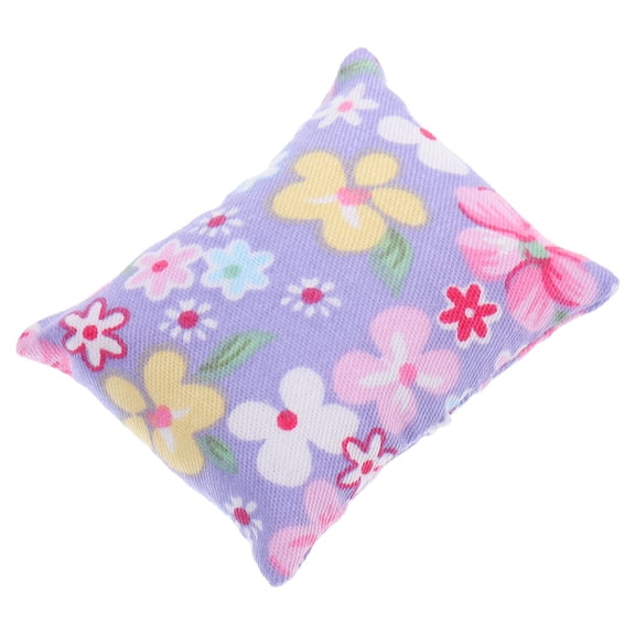 Miniature Dollhouse Pillow Small Throw Cushion Accessory Bed Decor Craft Pendant Furniture Cloth