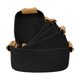 thumbnail image 4 of Juego de 5 cestas tejidas para decoración del hogar, cesta para juguetes, ropa y toallas. Negro, 4 of 9