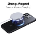 thumbnail image 4 of Magnetic Series Designed for iPhone Case,Wireless Charging Compatible,Military Drop&Metal Camera Protection,Ring Stand Holder Kickstand Clear Transparent Cover (Black,iPhone 14 Pro), 4 of 6