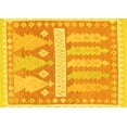 thumbnail image 1 of Ahgly Company Machine Washable Indoor Rectangle Southwestern Yellow Country Area Rugs, 8' x 10', 1 of 4
