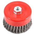 thumbnail image 4 of Forney Industries Knotted Cup Brush 72756 - Carbon Steel, Heavy Duty - 6 In x 5/8-11, 4 of 4