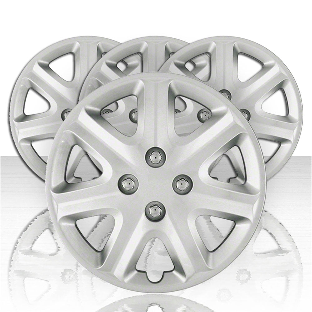 Upgrade Your Auto 15 in Wheel Covers ABS, Silver, 4 Pack