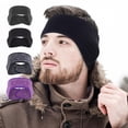 thumbnail image 2 of Bandeau de Sport Résistant à l'Usure avec Bande de Fixation Ajustable, Haute Élasticité, Anti-Humidité, Coupe-Vent, Garde au Chaud, Accessoire, Cache-Oreilles en Molleton, Bandeau de Course pour l'Hiver, 2 of 7