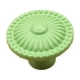 thumbnail image 1 of Pomo redondo de cerámica para puerta, cajón, armario, muebles, tirador, herrajes (verde), 1 of 3