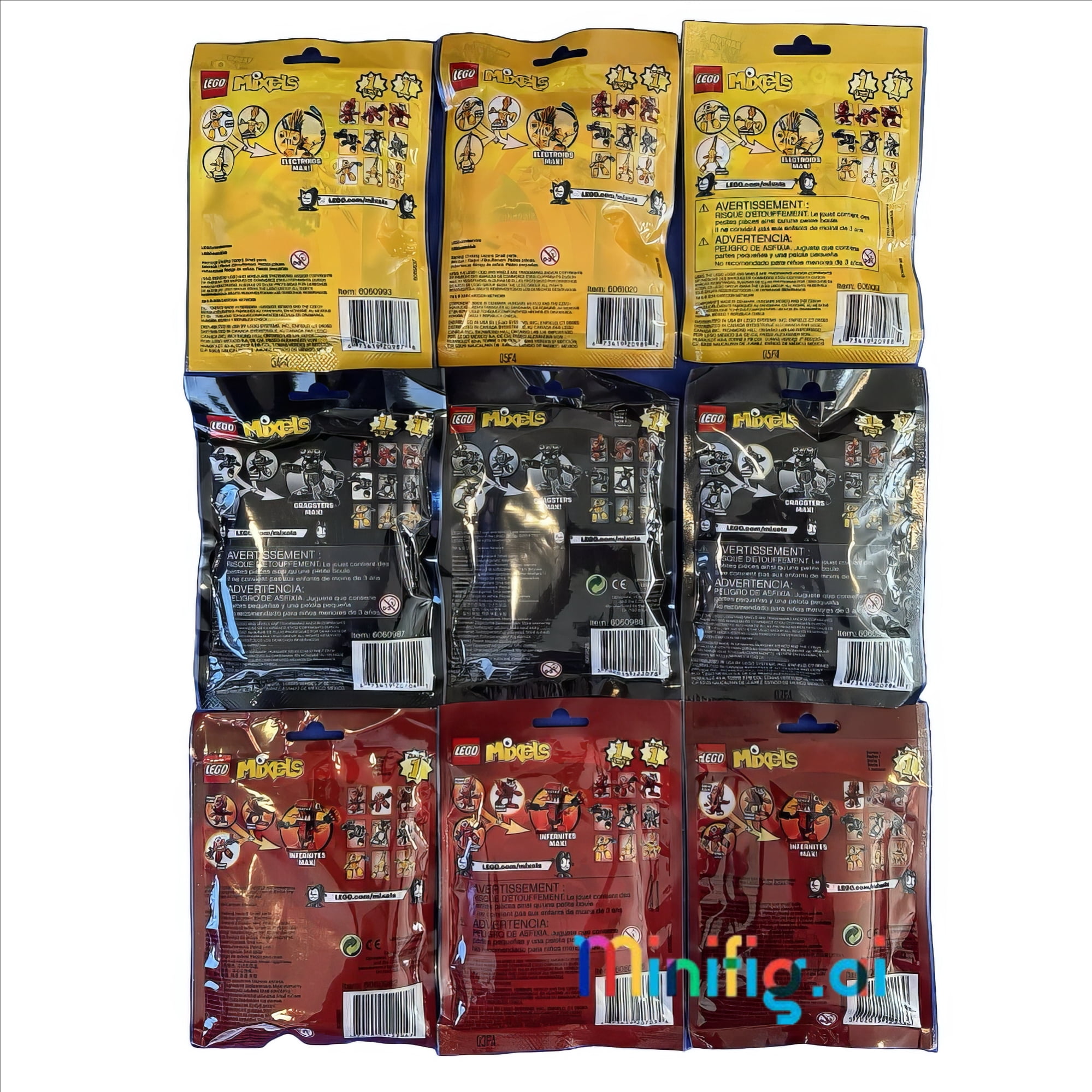 LEGO Mixels Series 1 Complete Set of All Figures 9 Piece