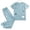 #109-Light Blue, variant on Womens Scrub Set Short Sleeve V Neck Top with Elastic Waist Pocket Pants Solid Soft Breathable Comfortable Work Uniform for Nurse Gift