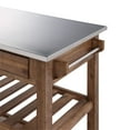 thumbnail image 7 of Boraam Sonoma 35.75in. H Wood Kitchen Cart with Stainless Steel Top - Barnwood Wire-Brush Finish, 7 of 7