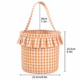 thumbnail image 3 of Mifelio Halloween Treat Bag, Trick or Treat Candy Bag, Fabric Plaid Candy Bucket Bag with Handle, Reusable Halloween Tote Bag for Kids, Party Favors, Candy Collection and Holiday Gifts, 3 of 5
