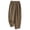 Khaki, variant on Palazzo Pants for Women Cotton Linen High Waisted Straight Trousers Casual Loose Fit Wide Leg Harem Slacks Solid Color Long Pants with Pockets Navy L