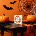 thumbnail image 4 of SLYNSHome Fall Harvest Wooden Box Sign,Pumpkin Maple Leaf Bat Printed Tabletop Block Ornament For Mantel Shelf Coffee Table Indoor Thanksgiving Halloween Seasonal Decor, 4 of 6